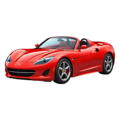 red sports car sticker