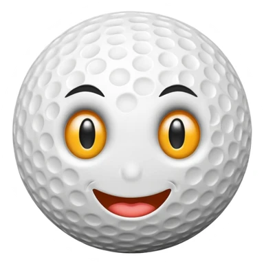 Golf ball face sticker