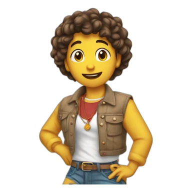 Chico y chica besándose  sticker