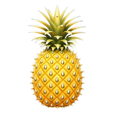 An upside down pineapple sticker