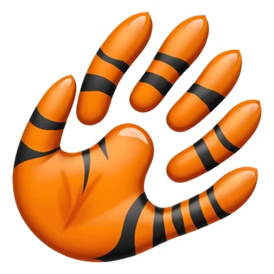 horanghae tiger paw that bent a little  sticker
