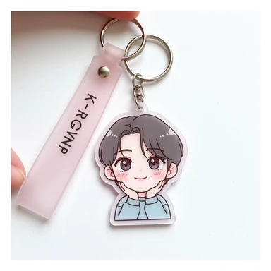 kpop fan keychain, cute, expressive, minimal design sticker