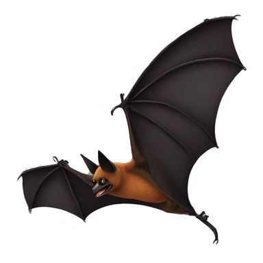 Realistic flying fox bat  sticker