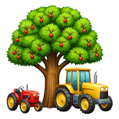 tree TRACTOR sticker