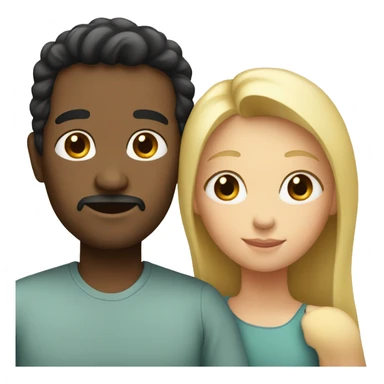 blonde mother and daughter and black hair father sticker