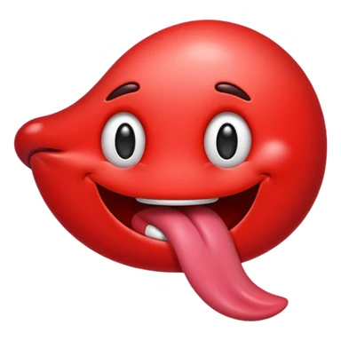 tongue emoji, playful and flirty sticker