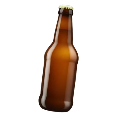 hand bottle beer sticker