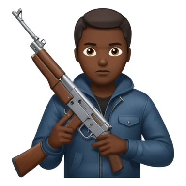 slave with a ak sticker