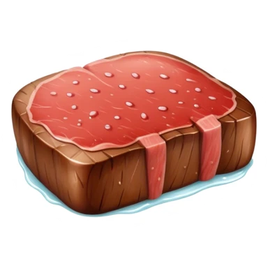 Fat juicy and wet steak sticker