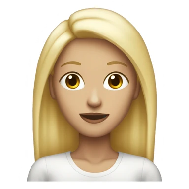 female blonde skinny legend sticker