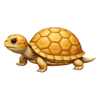 A young very small yellow tortoise sticker