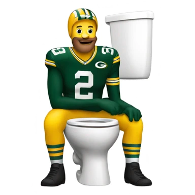 Packers fan toilet sticker