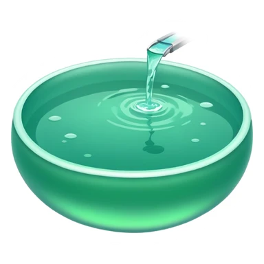 green pool of water sticker