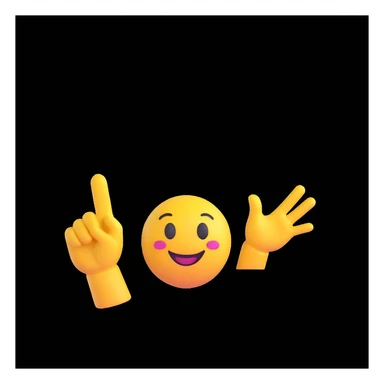 high-quality 3D emoji style illustration of a smiling emoji face with sparkles around it and an OK hand gesture, elegant bold text 'Excellent nature & perfection', minimal or gradient background, polished modern look, confident positive elegant vibe sticker