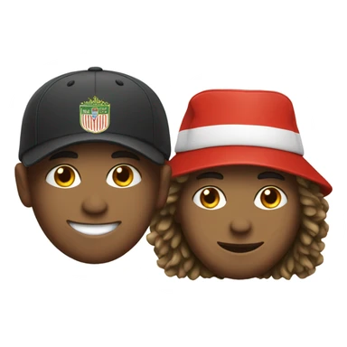 Soccer player with a hat  sticker