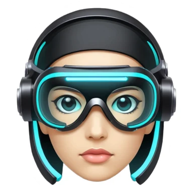 cyberpunk visor goggles  sticker