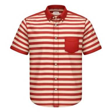 Men Shirt with red Striped  sticker