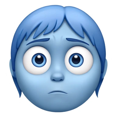 Sadness character from Inside Out movie sticker