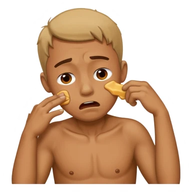 Man chocking himself sticker