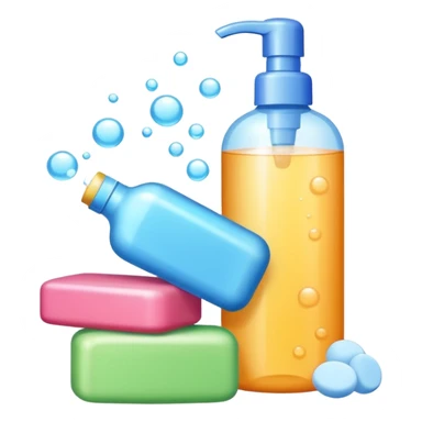 Soap and kids shampoo sticker
