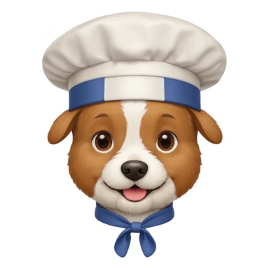 chef terrier dog sticker