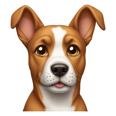 dog with pointy ears sticker