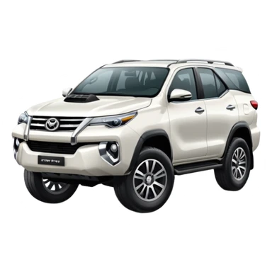 White fortuner sticker