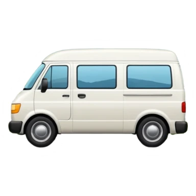 White Van trip with mountain view backside sticker