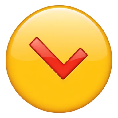 Centang kuning sticker