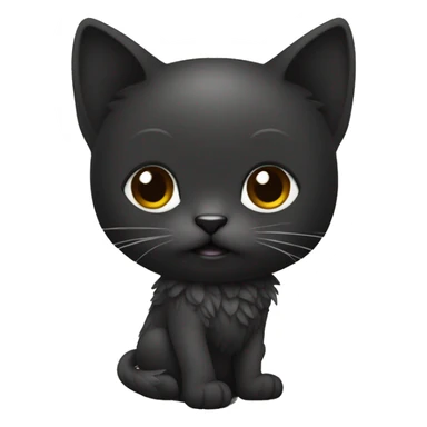 GATA NEGRA CQUETA HECHA EM DIBUJO SUJETA A UN ARMADOR NEGRONEGRO sticker