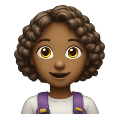 Joyful and playful girl, passionate about programming and art. sticker