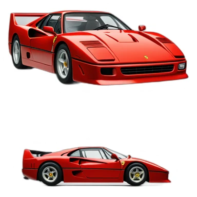 Ferrari F40 sticker