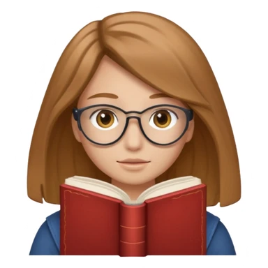 책으로 얼굴 가린듯한 사람 이모티콘 sticker