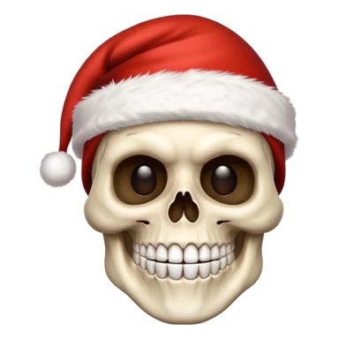 Skull ,MERRY CHRISTMAS sticker