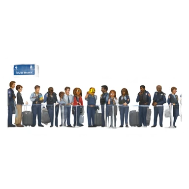 Really long tsa line sticker