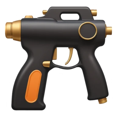 Black Spray Tan Gun sticker