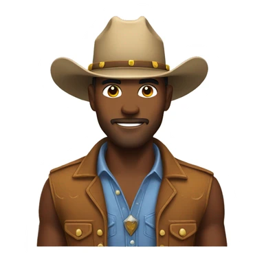 Hot cowboy sticker