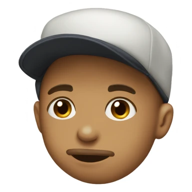 lip biting with a backwards cap on sticker