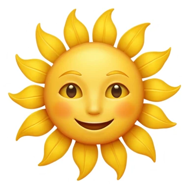 smiling sun emoji sticker