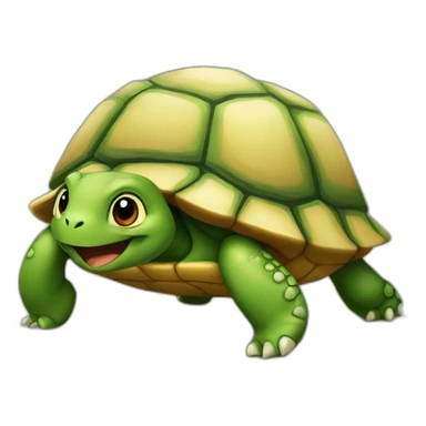 Chat sur une tortue  sticker