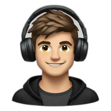martin garrix with headphones sticker