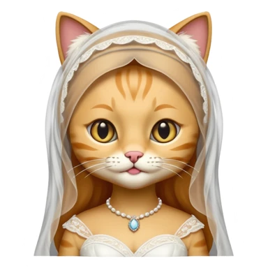 cat bride  sticker