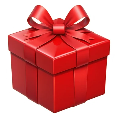 Decorative Gift Box red sticker