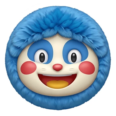 Make the emojis of doraemon cartoon sticker