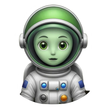 un alien sur la lune sticker