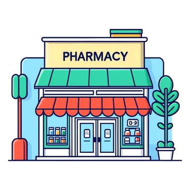 Pharmacy storefront sticker