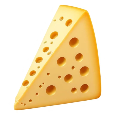 Wedge of yellow cheese with small holes sticker