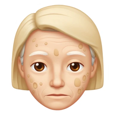 Skin issues acne, pimples, wrinkles sticker