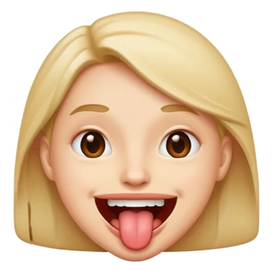 Smile with tongue out  sticker