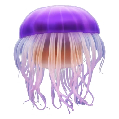 Anemone in a jellyfish sticker